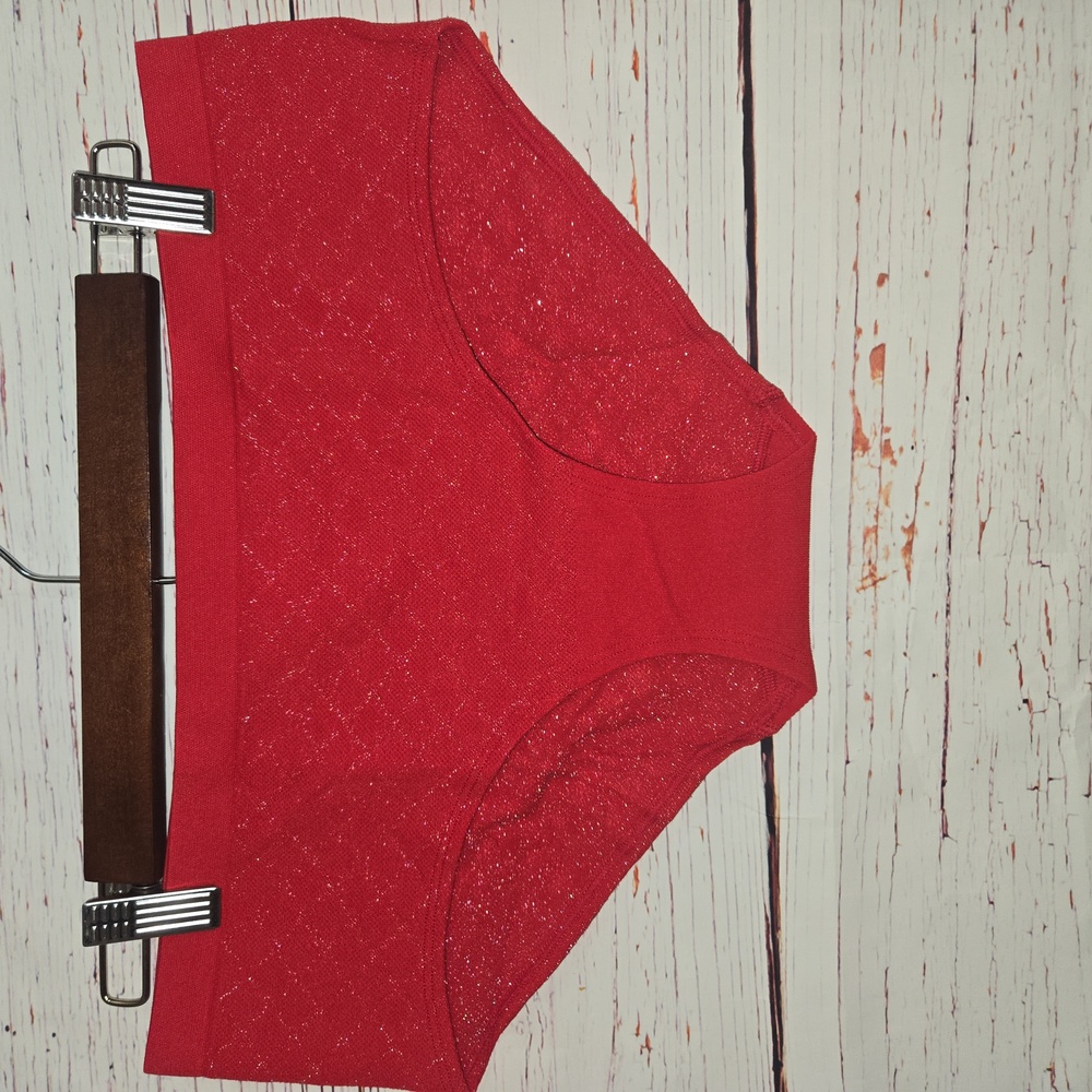 NWT Victoria Secret Red Sparkle Bottoms Size XL - Picture 3 of 9